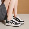Korean Version of Thick-soled Heightened Soft-soled Mesh Casual Shoes 2025 Summer New Shoes Women's Board Shoes Versatile White Shoes