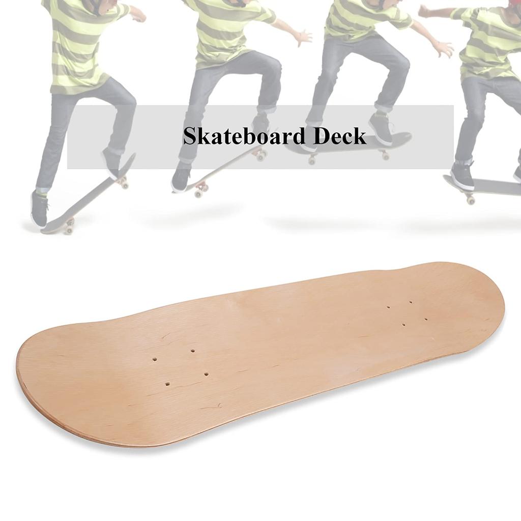 Maple Wood Blank Double Warp Skateboard Deck, Concave Board, Skate Scooter Accessories