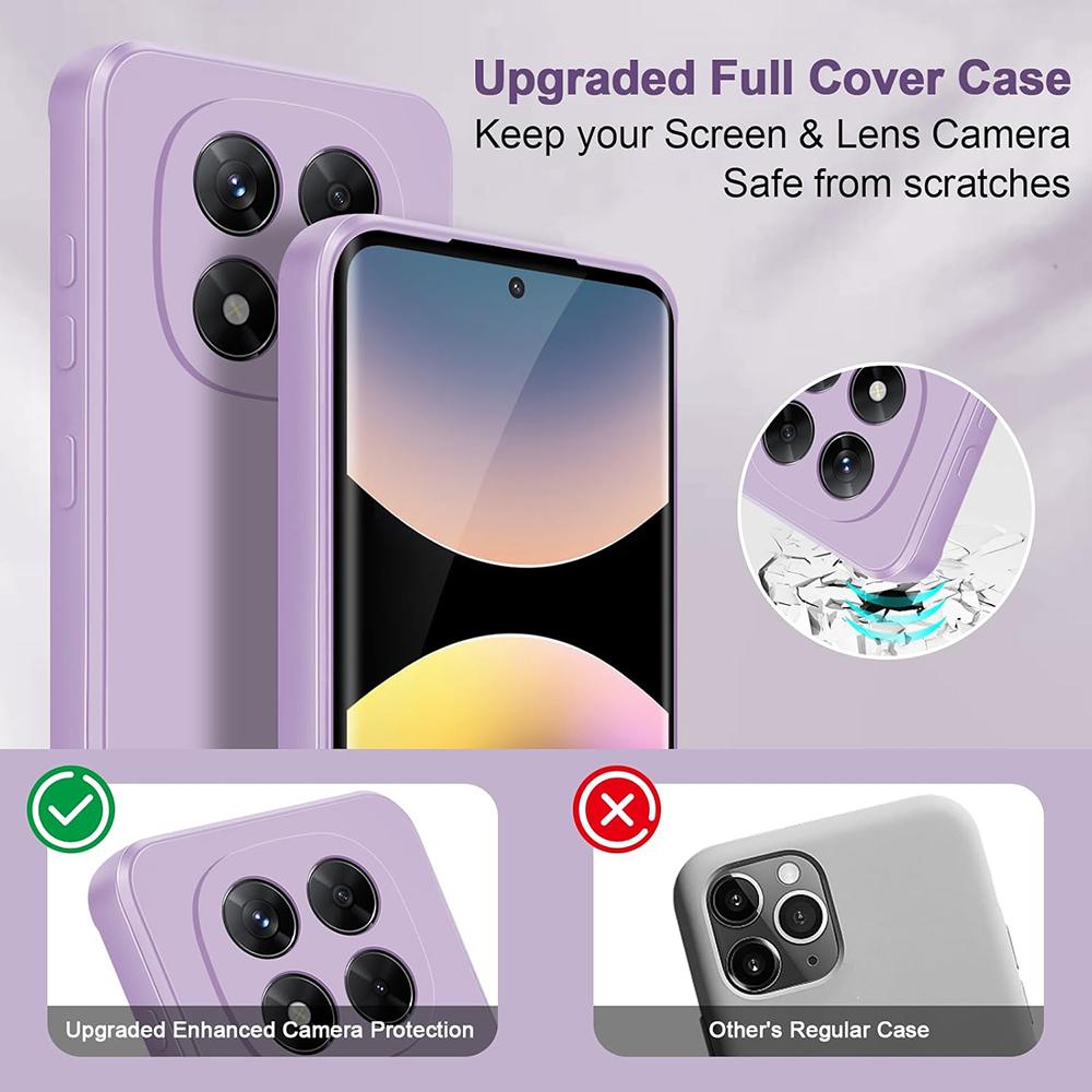 Luxury Square Silicone Soft Case For Xiaomi POCO F7 Ultra F6 F5 F4 F3 X7 X6 X5 X4 X3 Pro GT Candy Color Matte Back Cover Thin
