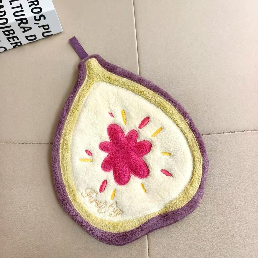 Quick-Dry Hand Towel Fruit Design Bathroom Towel New Kitchen Towel