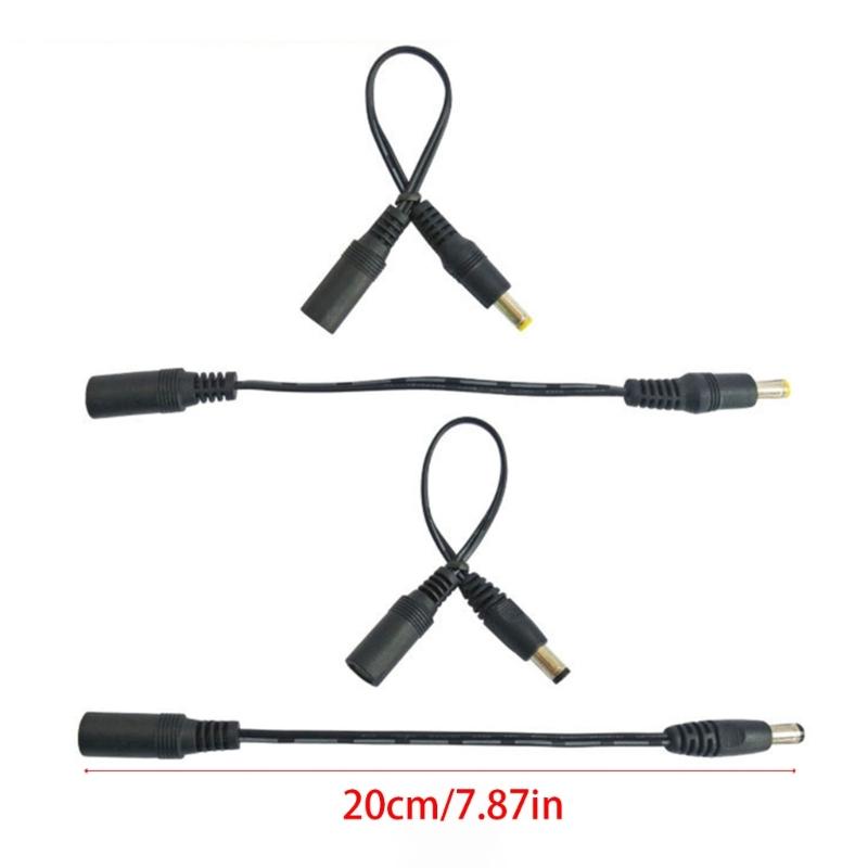5V-12V DC5.5 x 2.1mm to DC2.5x0.7mm/3.5x1.35mm/4.0x1.7mm/4.8x1.7mm/5.5x2.5mm Power Cable Female to Male Adapter Cord