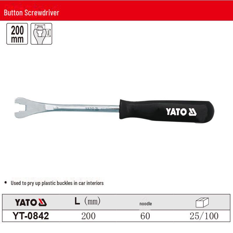 YATO Car Door Panel Pry Tool for Plastic Clips and Buckles