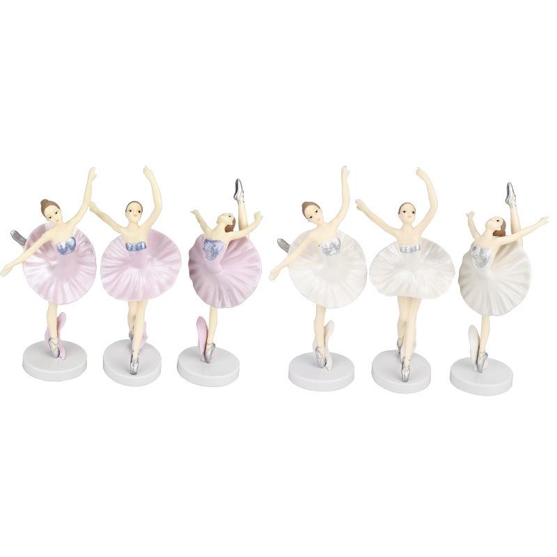 Prinzessinnen-Feenballett-Kuchendekoration, 3-teiliges Set