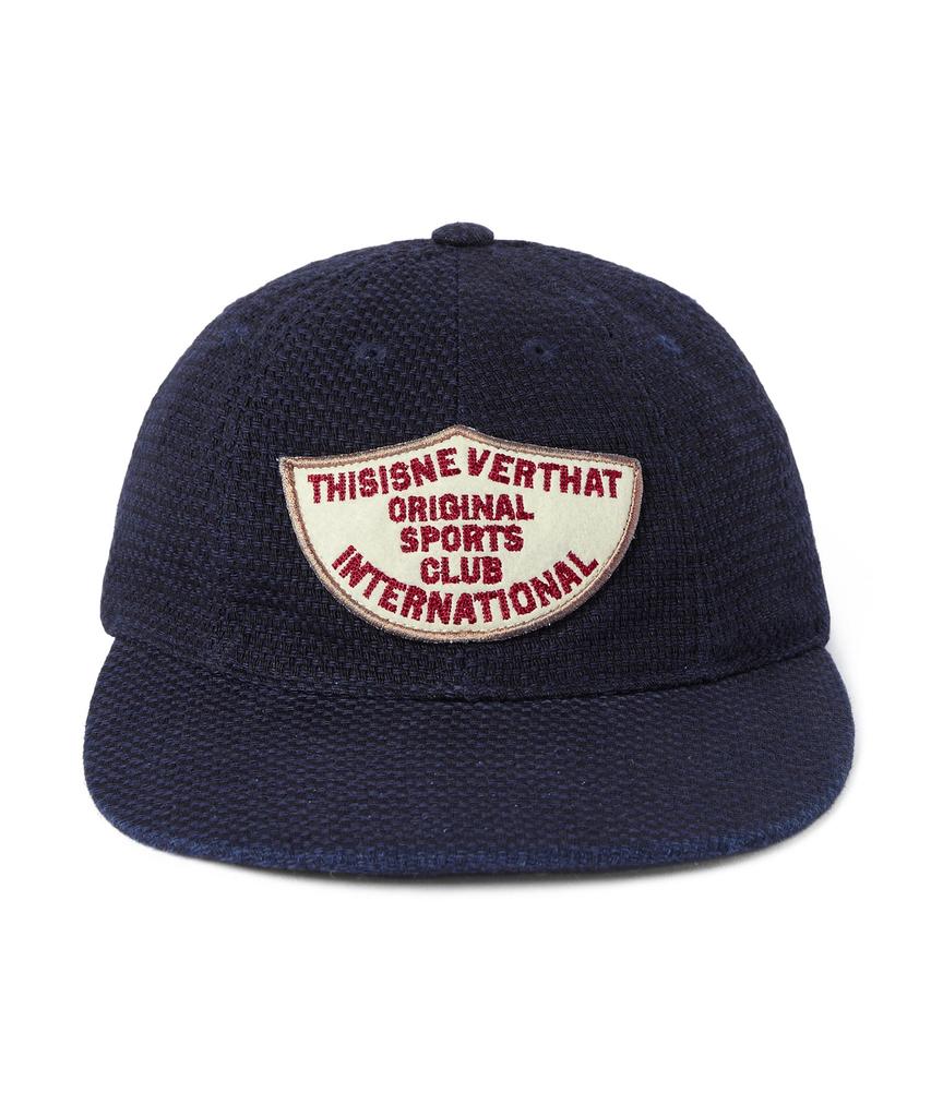 THISISNEVERTHAT Washed Dobby Patch Cap Navy