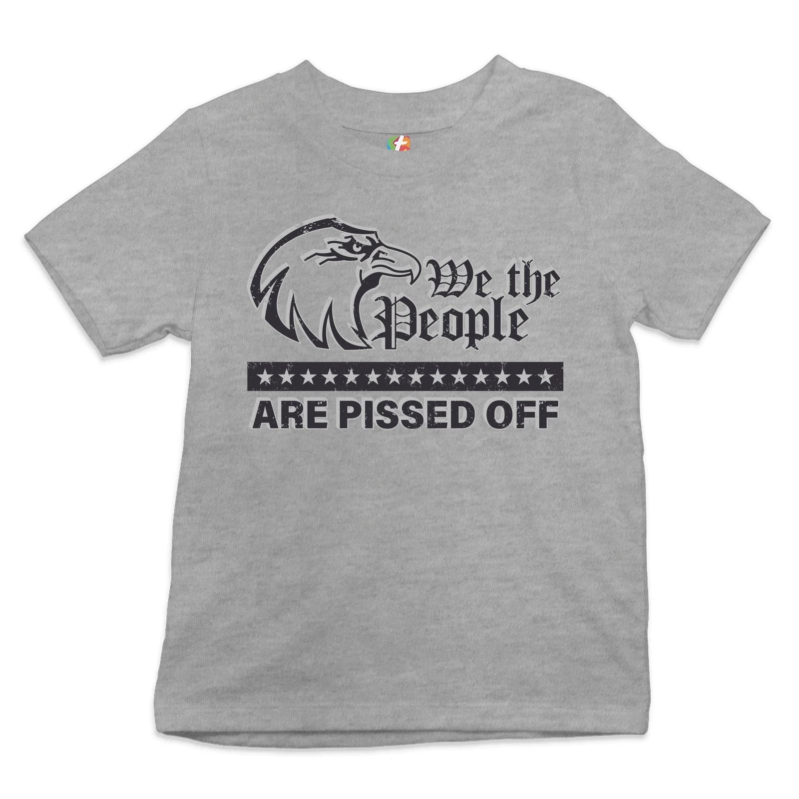 We the People Are Pissed Off Youth kids boys T-Shirt Bald Eagle Fight for Democracy Kids 130