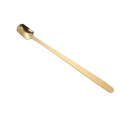 ZISIZ Goldene quadratische Edelstahl-Löffel