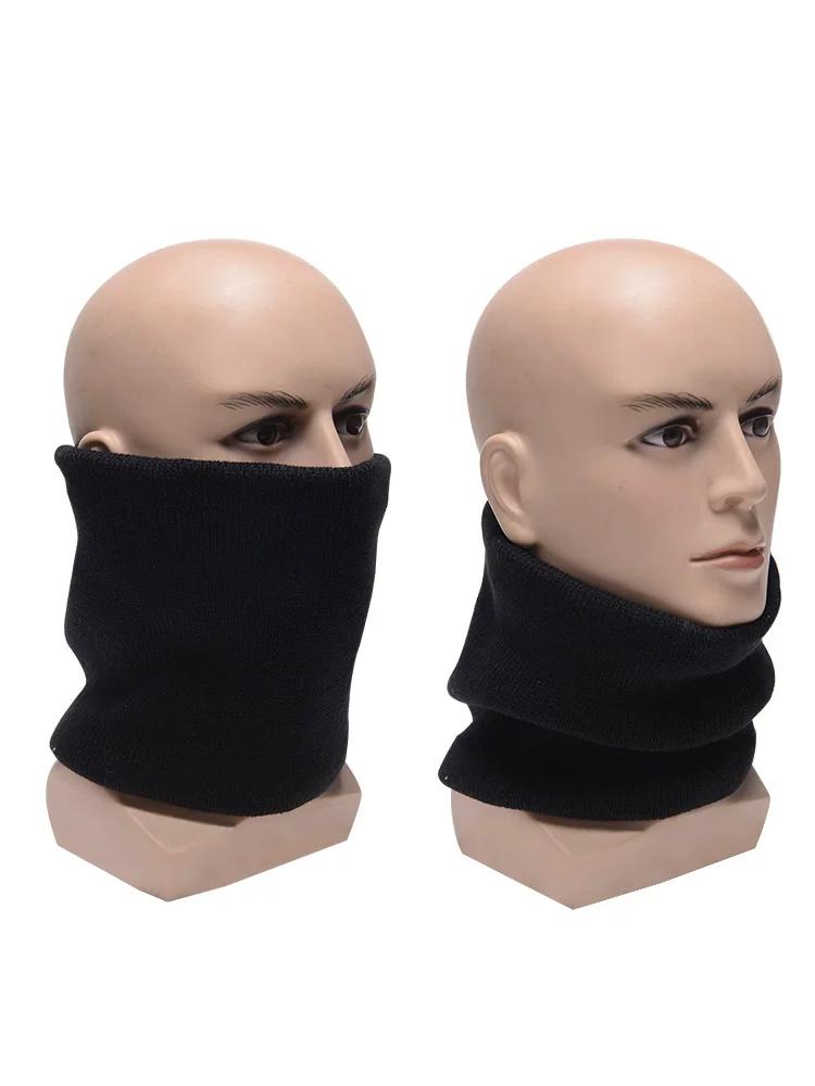 Bandana Men Winter Women's Warm Velvet Padded Thickened Cervical Neck Protection Knitting Sports Scarf Mask Cycling Scarf