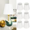 6Pcs Household Chandelier Fabric Lampshade Lamps Cover Decoration for E14 Light Bulb
