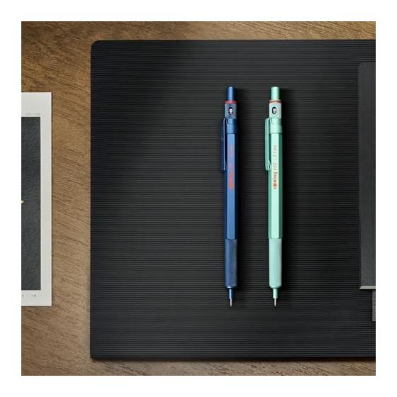 Rotring 600 Druckbleistift, Minze, 0,5 mm, in Schachtel (2159704) - Zeichenstift, Pioneer, Vollmetallgehäuse, Minimalistisches Design, Härtegradanzeige, Druckmechanismus