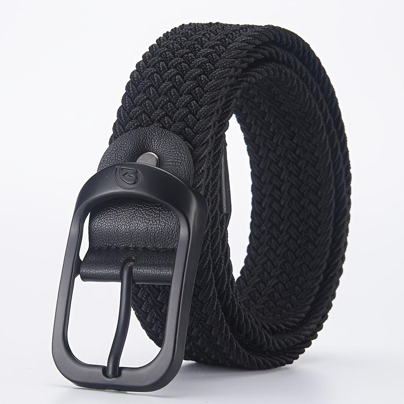 Men's Belt Casual Woven Elastic Belt Outdoor Sports Women's Belt Climbing Work Belt Jeans Suit Pants Men's And Women's Universal