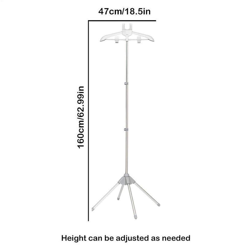 

Steamer Stand with Hand-held Ironing Board Portable High Adjustable Handheld Garment Steamer Rack Foldable Home Hanger сірий