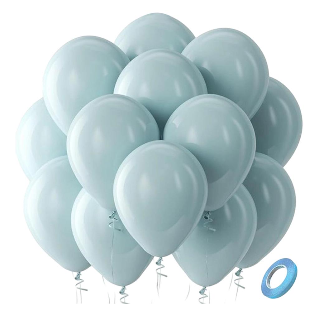 Latex Balloons, 100 Balloons Per Pack, 12-inch Round Helium Balloons, Brightly Colored, Suitable For Birthday And Party Decorations.(Sending Ribbons)