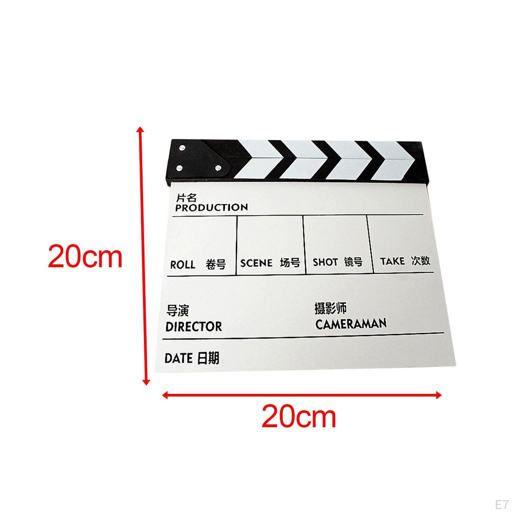 Classic Wooden Clapper Board for Film And Photography