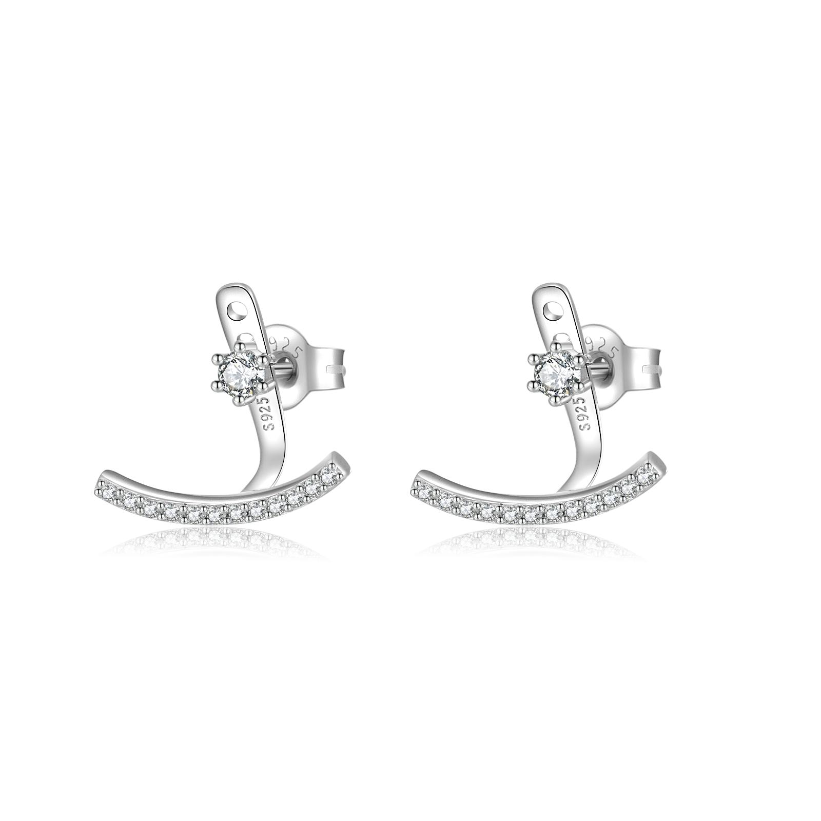 

ANDYWEN стерлингового серебра 925 пробы с цирконом Pave, серьги-гвоздики для пирсинга, ювелирные изделия для пирсинга, подарок, модные драгоценности M