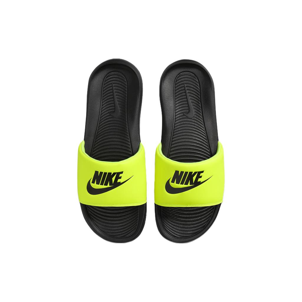 New Nike Victori One Slides 'Yellow Black' CN9675-015