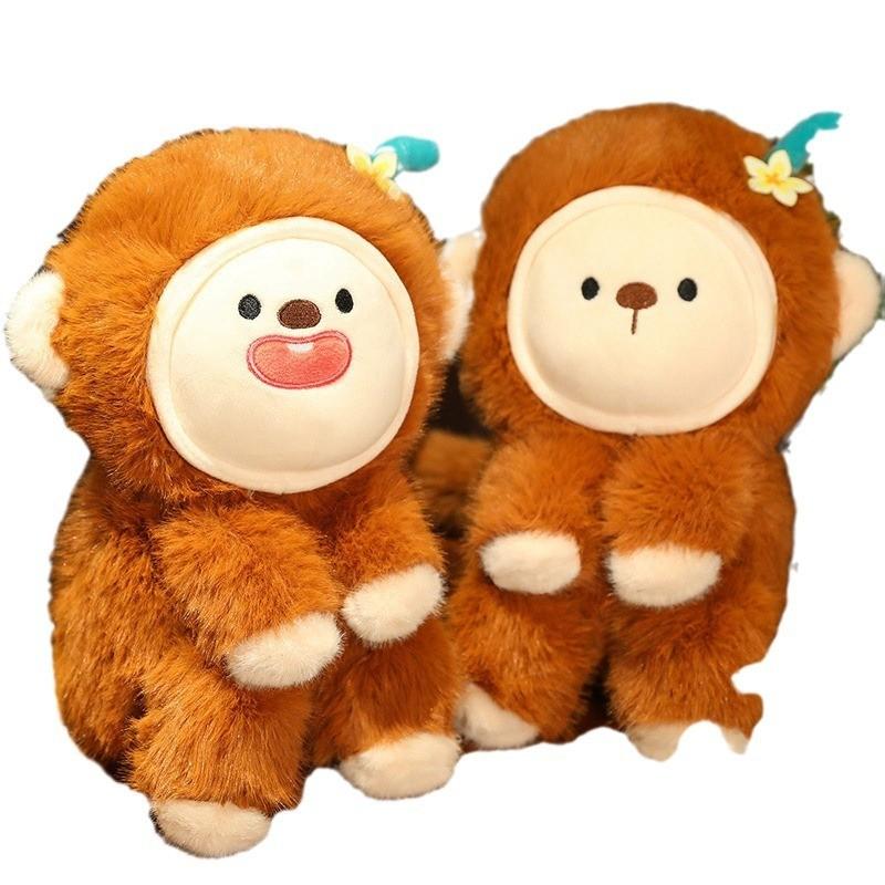 Adorable Changeable Face Monkey Plush Doll Soft And Cuddly Animal Toy For Kids