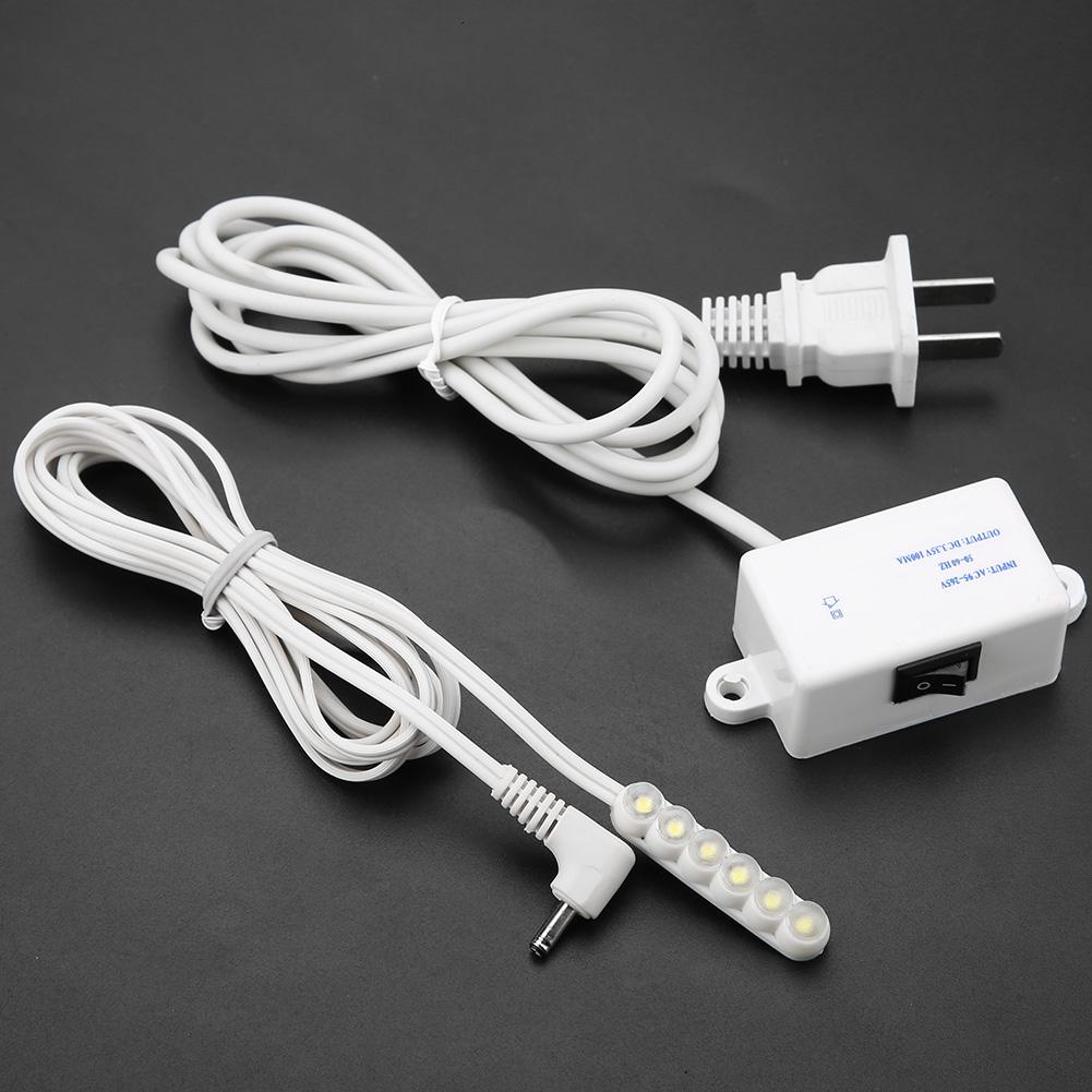 0.3W 6-LED Sewing Machine Accessory LED Working Light Magnetic Base Table Lamp