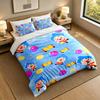 Soft Bedding Set El Payaso Plim Plim Pattern, 1 Duvet Cover plus 2 Pillowcases Stylish Bedroom Home Textile