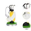 Golf Club Pen Holder Set with 3 Pens - Office Desk Decor