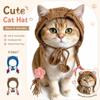 Funny Puppy Kittens Knitted Hat Handmade Pets Party Cosplay Headwear Fashion Cat Accessories  Party