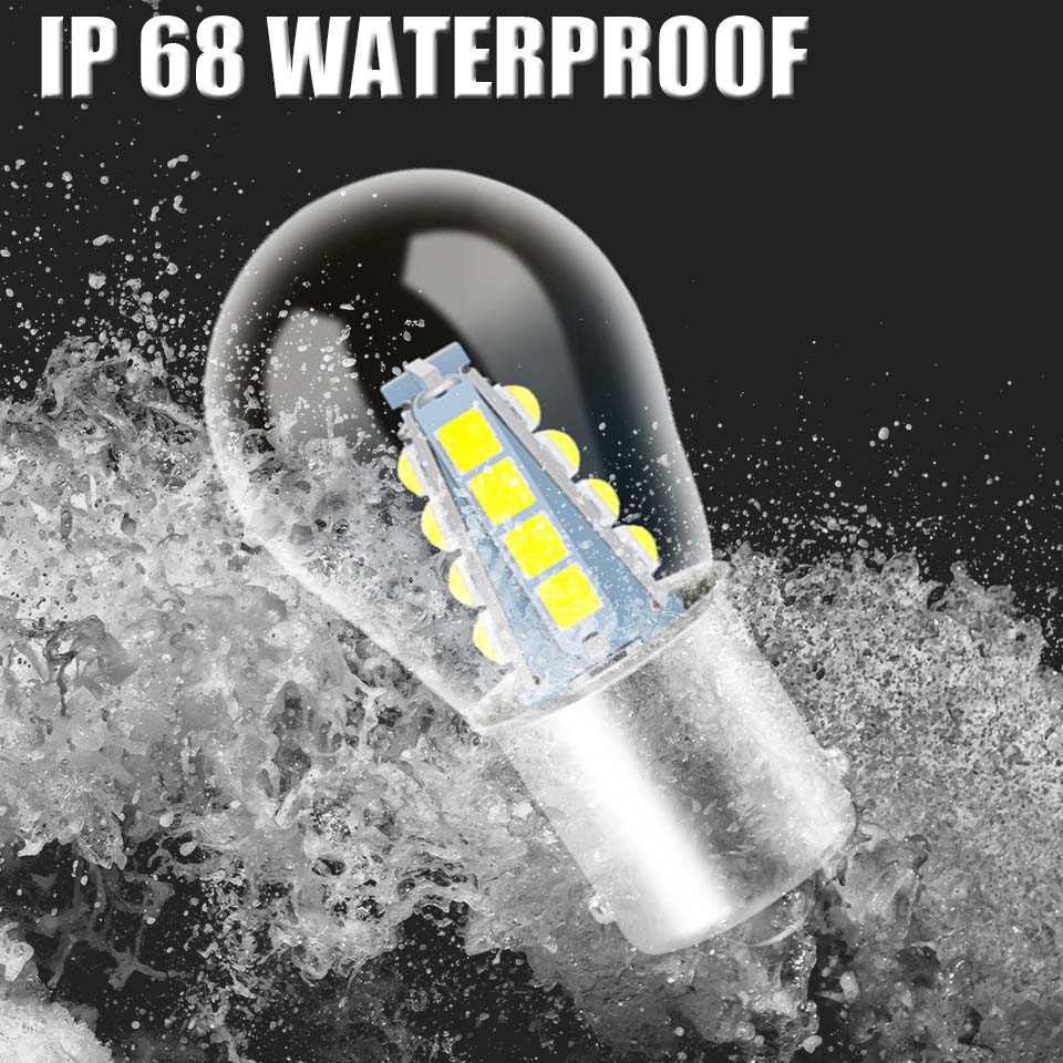 8 /16 3030 Chips Led P21w Ba15s Car Light S25 1156 Auto Vehicle Reverse Turning Signal Bulb Lamp Drl White 6000k 12v 24v