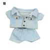 10cm Fashion Jeans Pants Jacket Suits Doll Clothes Cotton Doll Casual Wears Coat Tops 1/12 Dolls Clothes Accessories