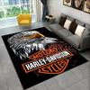 Klassischer H-Harleys Racing Moto Teppich für Spielzimmer, Schlafzimmer, Wohnzimmer, Sofa, Heimdekoration, rutschfeste Bodenmatte für den Spielebereich von Kindern