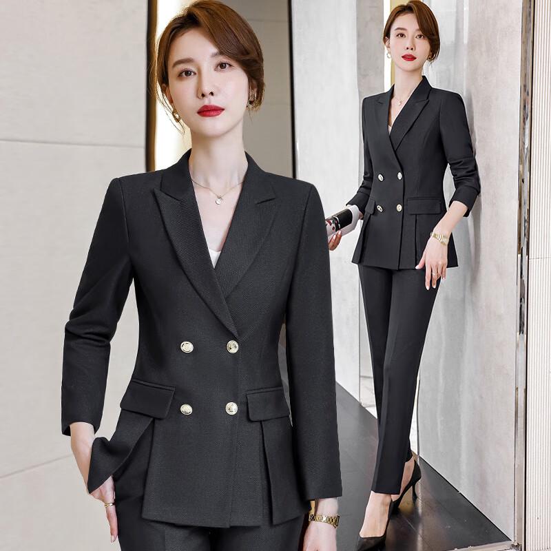 Women s Professional Double-Breasted Suit Set L