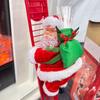 2025 Santa Claus Doll Climbing Ladder with Music Christmas Tree Ornaments Decorations for Home 2025 Navidad New Year Kids Gift