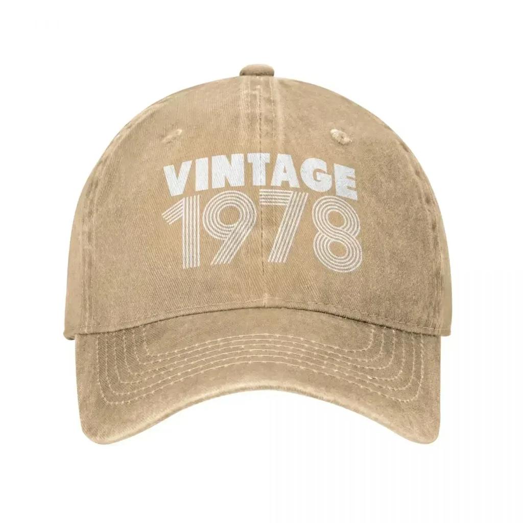 Classic Vintage 1978 Baseball Caps Men Women Distressed Washed Sun Cap Outdoor All Seasons Travel Adjustable Fit Caps Hat