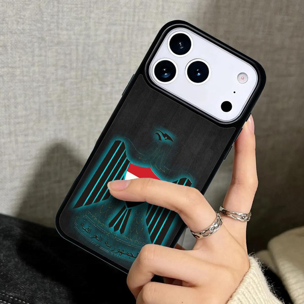 Capa Case for iPhone 17 Air 16 Pro Max 15 Plus 11 13 Mini 14 12 Back Phone Cover Iraqi Iraq National Flag soft iPhone17 Pro