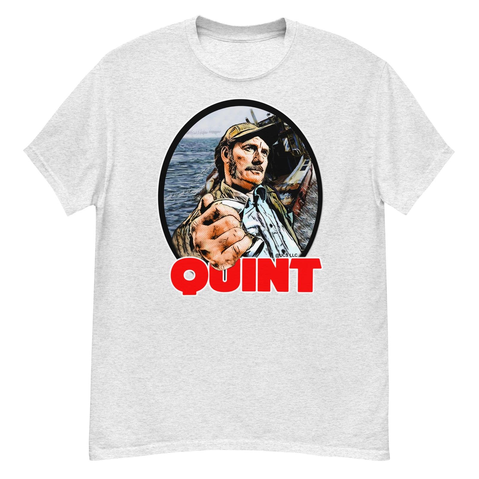 Men s and Women s T-shirts Jaws movie tshirt - quint 80s horror tee S