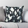 Spooky Halloween Ghost Square Pillowcase Polyester Linen Velvet Pattern Zip Decor Pillow Case Bed Cushion Cover