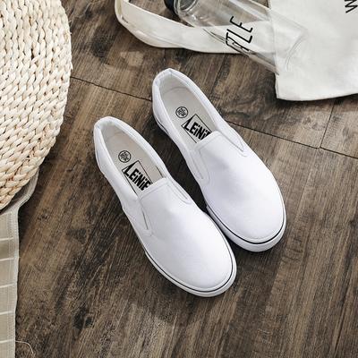 White Shoes Women Slip On Canvas Loafers Unisex Casual Shoes Summer Comfortable Vulcanized Shoes Mens Trainers De Hombre