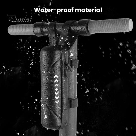Multi-functional Cycling Storage Bag Electric Scooter Handlebar Non-slip Fixing Large Capacity Cylinder Organizer Bike Front with Waterproof Fastener