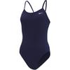 Nike Logo Printed Round Neck Slim Fit One-Piece Swimsuit Women Swimsuit Blue NESSA017-410