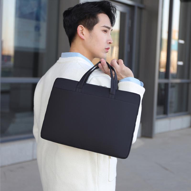 Hand-held Business Briefcase Men's Office Meeting Document Bag Printing Waterproof Oxford Cloth Document Bag