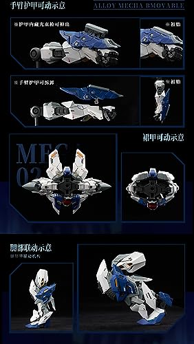 NUCLEAR GOLD RECONSTRUCTION "Crystal Envoy" Wolf Warrior Mega Mode 1/72 Scale ABS & Alloy Painted Movable Figure