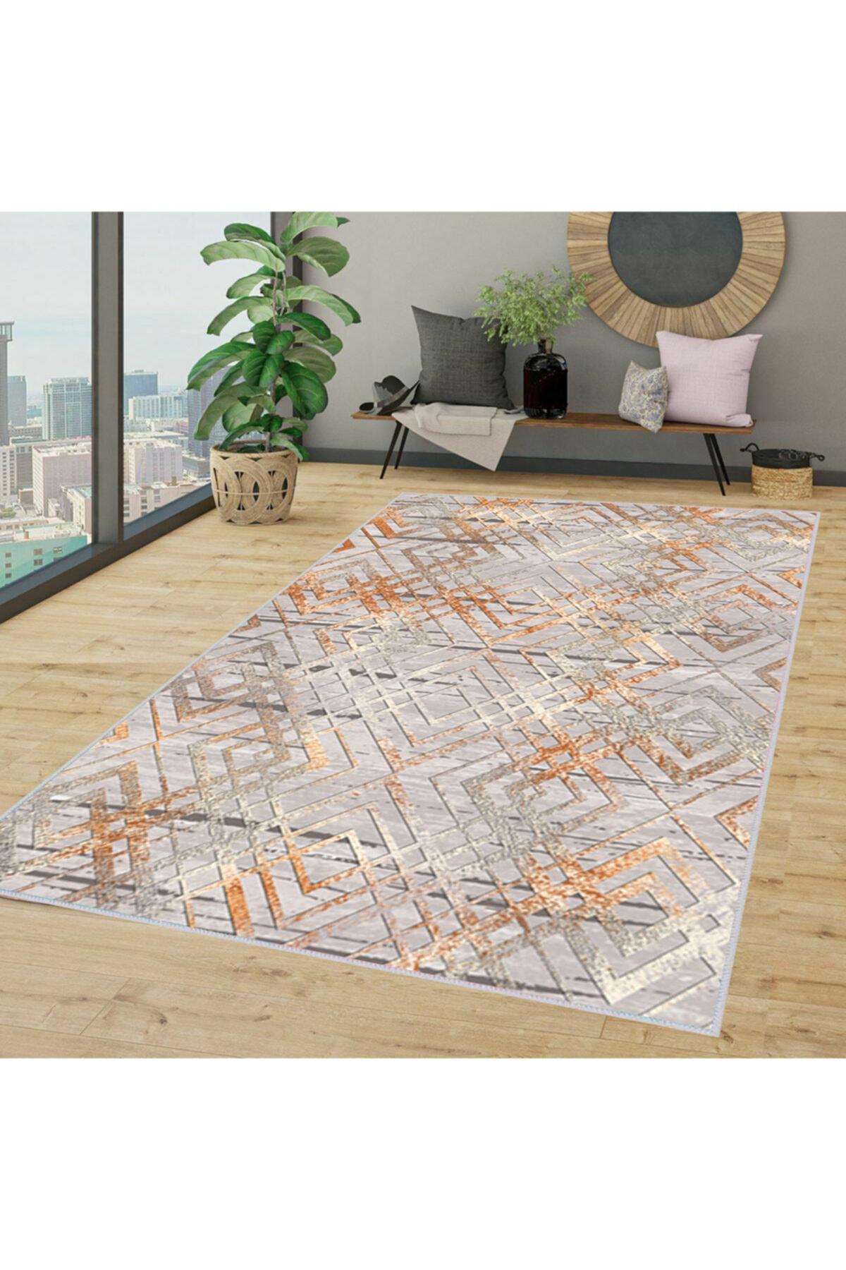

Моющийся ковер с принтом Rovigo Home RVG1386-HT-1402 50x80 оранжевый
