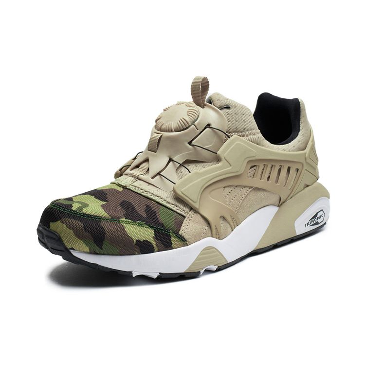 Puma Disc Blaze Camo Fabric Sport Comfort Color Block Low Top Lifestyle Sneakers Unisex sneakers Gray White 363765-02