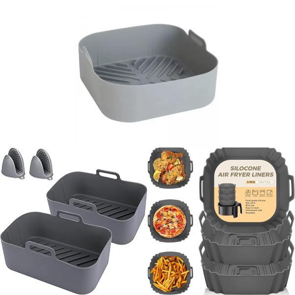 Air Fryer Silicone Baking Mat Set With Nonstick Surface For Easy Cooking And Cleanup