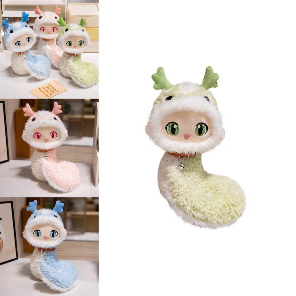 Adorable Plush Snake Toy Colorful Cute Baby Snake Doll Soft Pp Cotton Gift