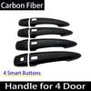 Styling Chrome Gloss Black For Nissan Sentra Sylphy B18    Carbon Fiber Exterior Door Handle Sticker Car Accessories