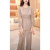 Spring 2025 Women's Luxury Suit: Stylish Slimming Top & Wide-Leg Pants Set