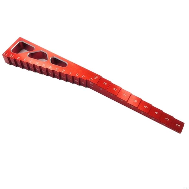 

F26C RC Model Car Ride Height Droop Gauge Adjuster Ruler for 1/10 RC Touring Car Drift Car Quality Metal Alloy Made Portable червоний