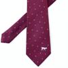 Animal Necktie with and Cat Silk Jacquard 4 Clear Box Included [Rachel] Cat, Dog, Print, All-Over Print, 100% Weave, Water-Repellent, Colors, (B