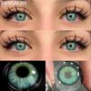FUNSACHY 1 Pair SERENA Colored Contact Lenses for Eyes Green Lens Gray Pupil Eye Makeup Natural Lenses Fashion Beauty Cosmetics