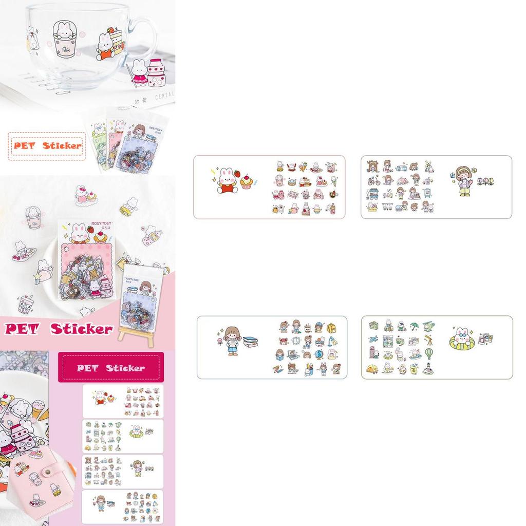Rosyposy Fresh And Lovely Sticker Bag With Beautiful Hand-painted Patterns And Colors
