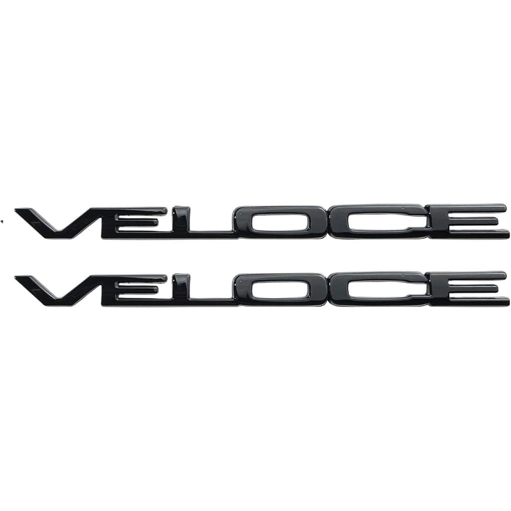 Car Head Fender Letter Decoration Stickers Black Veloce Label for Alfa Romeo Giulia Stelvio Tonale mito Giulietta 159 147 156 GT Modification