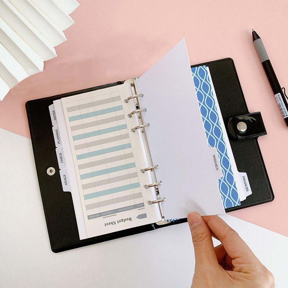 Page Notebook Separator Paper Index A5 A6 Loose-leaf Book Partition Accessories